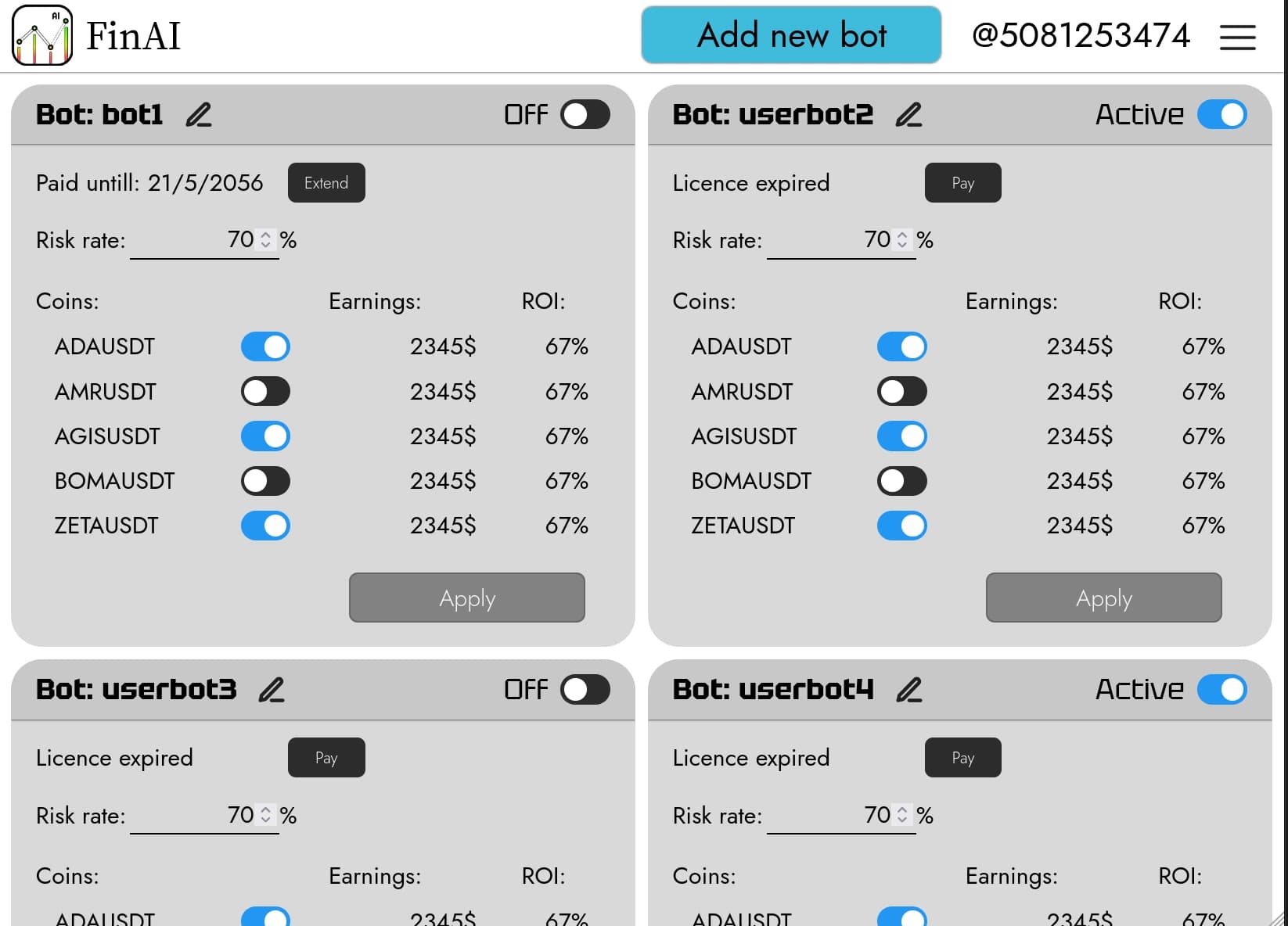 Telegram projects